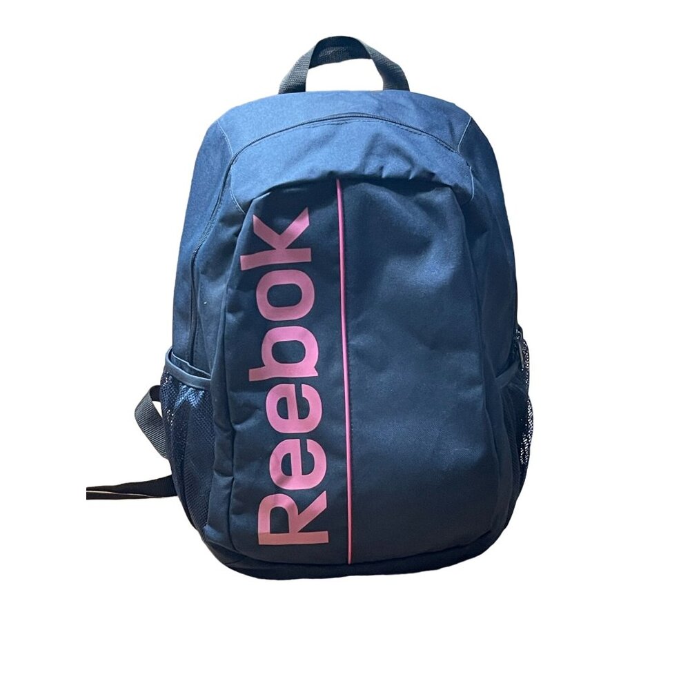 Reebok Backpack With Side Mesh Pockets & Neon Yellow Interior